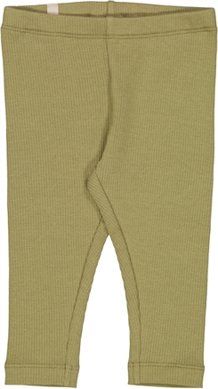 Wheat rib jersey leggings - Olive